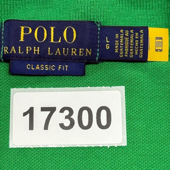 Polo Ralph Lauren Shirt Mens Large Green Classic Fit Short Sleeve Golf Polo - Picture 9 of 9